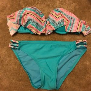 Teal bathing suit